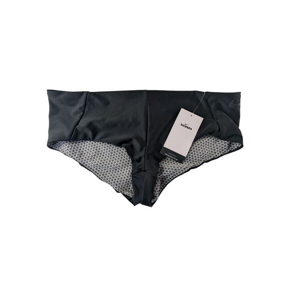 Nike Swim Women’s Medium Hydralock Fusion Cheeky Kick Short Bottoms Black - Picture 1 of 3